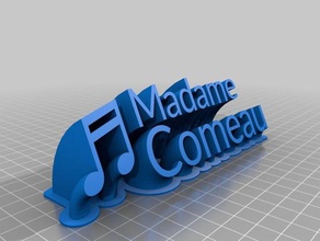 madame comeau office customized 3d print model - Mito3D