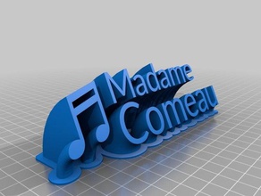 madame comeau bureau de personnalisé 3d print model - Mito3D