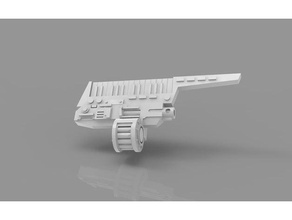 arma pesada keytar modelos bolter pesado ruído marinha slaanesh warhammer 40k 3d print model - Mito3D
