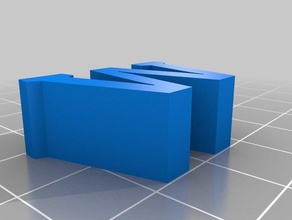 w personalizado 3d print model - Mito3D