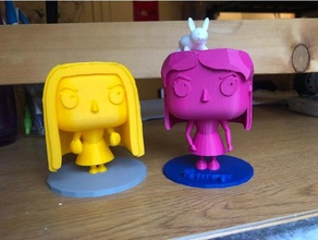 kundenspezifische weibliche pop-Figur Skulpturen funk-pop jmu3space pop-Figuren 3d print model - Mito3D
