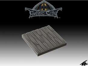 tilescape gothic city wood floor tile our new kickstarter now live buildings structures 3d print model - Mito3D