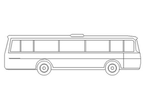 autobus portachiavi 3d la stampante accessori 3d print model - Mito3D
