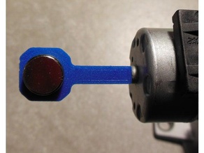 12 inch diameter magnet holder shaft coupler low-current motor electronics low current 3d print model - Mito3D