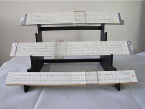slide rule display stand other 3d print model - Mito3D