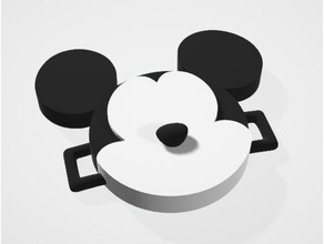 mickey mouse de la dentelle verrouillage pop mode disney lacelock chaussure 3d print model - Mito3D