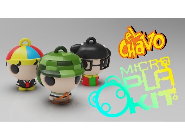 el chavo del ocho chaves microplakit dizi oyuncaklar oyunlar eylem figure charm chilindrina chiquinha figurine keychain miniature nsfw purakito quico toymaker tv göster 3D print model - Mito3D