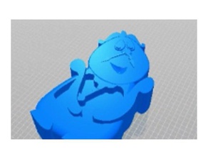 cogsworth beleza besta 3d impressão relógio disney brinquedo 3d print model - Mito3D