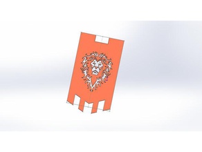 drapeau de l'alliance le bricolage wow 3d print model - Mito3D