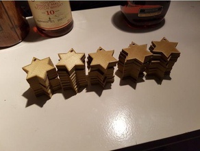 estrella decoración de navidad 3d print model - Mito3D
