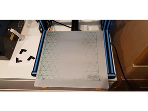 finding warped bowed area heated print bed glass aluminium 3d printers printing tests boweden cr10 creality3d creality heating platform 3d print model - Mito3D