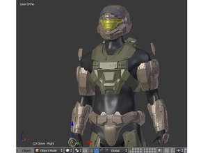 halo reach noble 6 mark 5 armor set including helmet costume team spartan 3d print model - Mito3D
