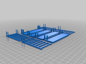 rails ladders spool terrain toy game accessories 3d print model - Mito3D
