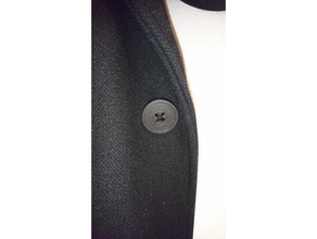 il pulsante 3d la stampa giacca 3d print model - Mito3D