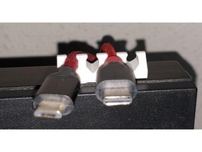 usb support de câble pince clip bureau serrage 3d print model - Mito3D