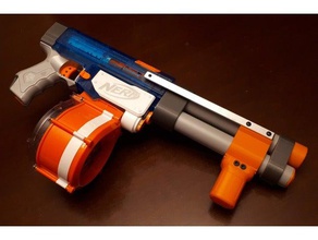 nerf vertical shotgun pump grip toy & game accessories 3d print model - Mito3D