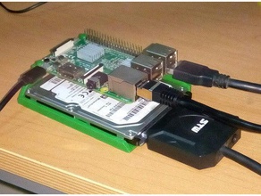 raspberry pi nas sabit sürücü tepsi caddy elektronik durumda hdd pı3 ahududu 3d print model - Mito3D