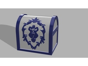 world warcraft alliance chest props 3d print model - Mito3D