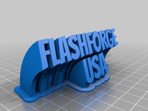 flashforge usa name plate office customized 3d print model - Mito3D