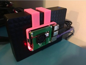 raspberry pi b+ bumper hangers electronics 3d print model - Mito3D