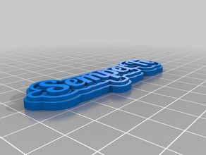 semper fi llaveros personalizado 3d print model - Mito3D