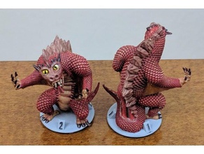 gloomhaven monstruo desgarrador drake de juguete juego accesorios no molestar dnd miniatura dragón dungeons dragons 3d print model - Mito3D