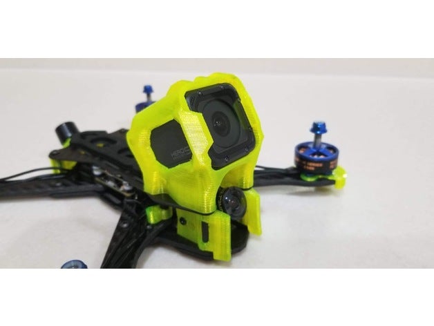 hyperlow gopro session montures rc des véhicules hero montage bras cg images freestyle vert 3D print model - Mito3D