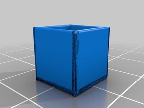 caixa simples 3d impressão rirslash a de armazenamento 3d print model - Mito3D