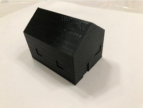 Haus einfach Gebäude Strukturen 3d print model - Mito3D