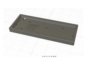 xd75 keyboard case hi profile electronics mechanical ortholinear xd75re 3d print model - Mito3D