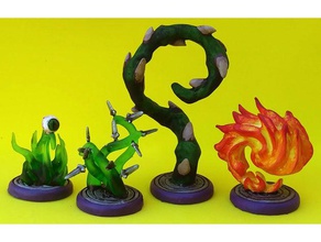 spell effects pt 2 toy game accessories dd dnd dungeons dragons miniature miniatures roleplaying rpg tabletop wargaming 3d print model - Mito3D