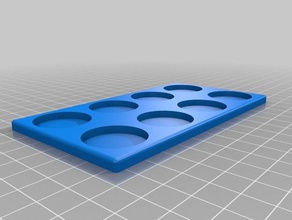 25mm round base movement tray 8 toy game accessories age sigmar wargame warhammer 40k 3d print model - Mito3D