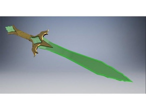 vidro espada skyrim adereços cosplay prop dnd fantasia arma 3d print model - Mito3D
