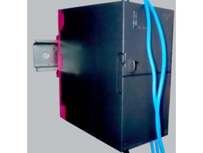 trilho din placa siemens plc s7-300, a fonte de alimentação eletrônica 3d print model - Mito3D