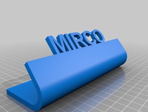 mirco nome scrivania signos logotipos personalizado 3d print model - Mito3D