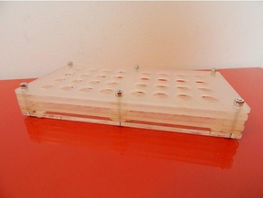 batteriehalter aa - Organisation laser 3d print model - Mito3D