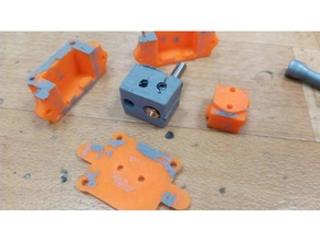 mold silicone cover e3d v6 20x16x12mm printer accessories extruder heated block silicon 3d print model - Mito3D
