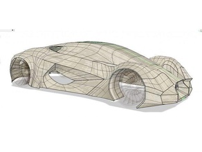 la carrosserie de voiture concept véhicules 3d print model - Mito3D