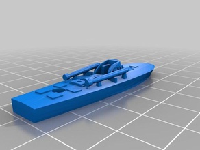 1100 mas-Boot der italienischen wwii torpedo-Boot Fahrzeuge 28 Modell-Boot naval wargames wargaming ww2 3d print model - Mito3D