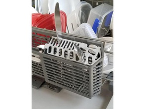 ge dishwasher replacement silverware holder rack kitchen dining 28mm dishes flap general electric machine organizer 3d print model - Mito3D