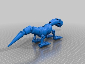 lizard js 3d drucken 3d print model - Mito3D