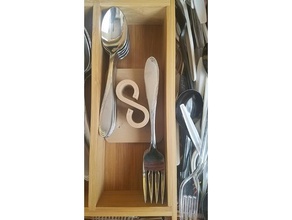 utensil separator kitchen dining 28mm 3d print model - Mito3D