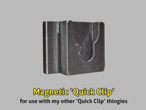 magnetic quick clip accessories 28mm holder 3d print model - Mito3D