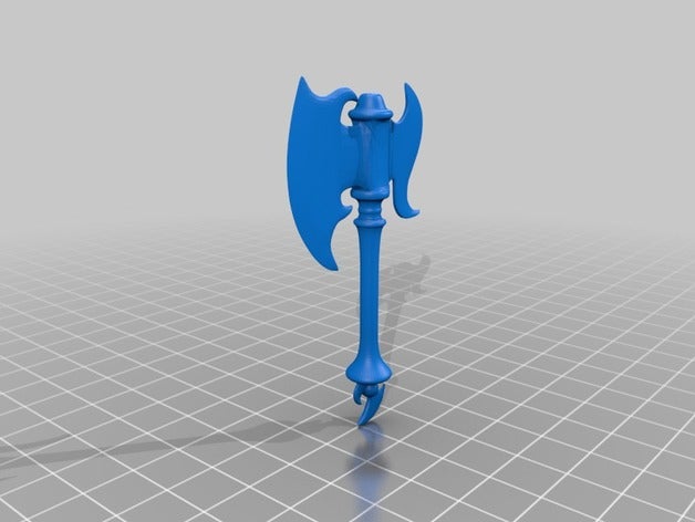 armads video juegos 28mm axe ardiente de la cuchilla emblema fire emblem hector nintendo prop arma 3D print model - Mito3D