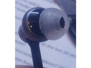 écouteurs pointe de silicone moule taille moyenne l'audio la buse écouteur en 3d print model - Mito3D