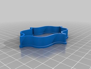 scroll border cookie cutter household supplies fondant 3d print model - Mito3D