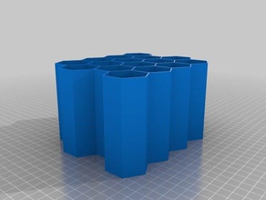 4x4 hex kaplar özelleştirilmiş 3d print model - Mito3D