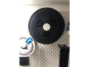big cola 3 kg de ikea skadis soporte bobina los rodamientos 3d la impresión filamento spoolholder rodamiento 3d print model - Mito3D