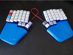 iris keebio wrist rest computer mechanical keyboard 3d print model - Mito3D