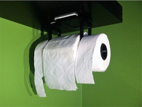 paper towel holder add-on organization cleaning supplies dispenser kitchen roll shop workshop 3d print model - Mito3D